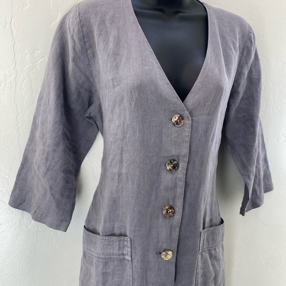 Zara Lillian Jumpsuit Linen Gray Size S - Picture 7 of 10